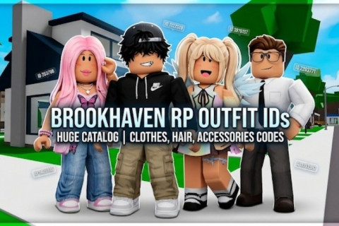 Коди на одяг, волосся та аксесуари в Brookhaven RP: величезний ка 