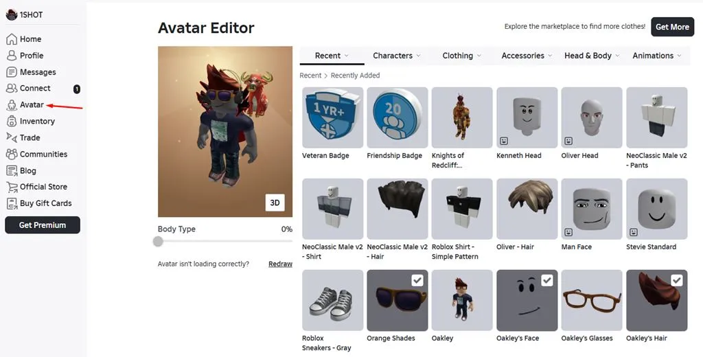 Як змінити зовнішність в роблокс