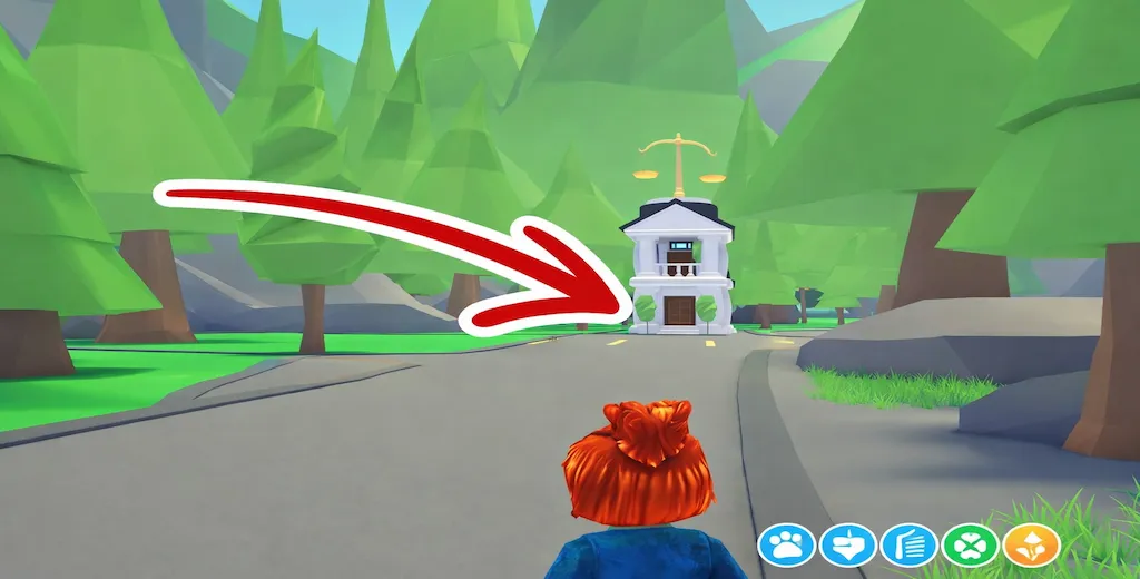 Де вводити коди в Adopt Me Roblox — будівля банку з місцем активації кодів